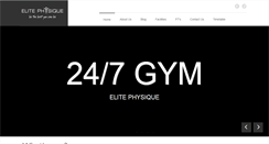 Desktop Screenshot of elitephysique.com.au