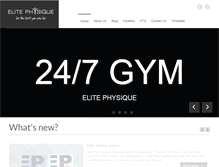 Tablet Screenshot of elitephysique.com.au