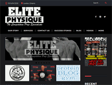 Tablet Screenshot of elitephysique.ca
